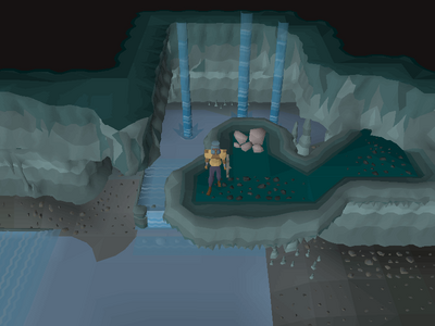 Jump for joy in the Ancient Cavern.png